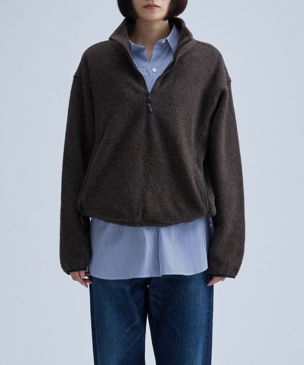 Half Zip Fleece Pullover Model：H170 B76 W59 H86　Size：38(M)