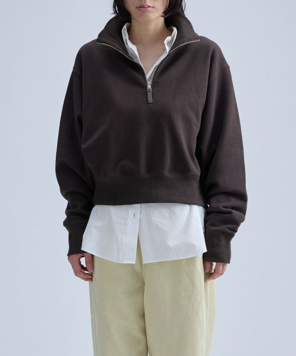 Half Zip Sweat Model：H170 B83 W60 H87　Size：38(M)