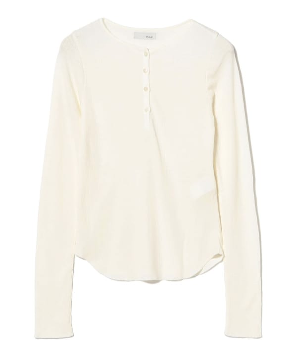 Ribbed Henley Pullover