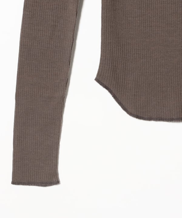 Ribbed Henley Pullover