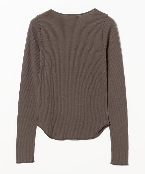 Ribbed Henley Pullover