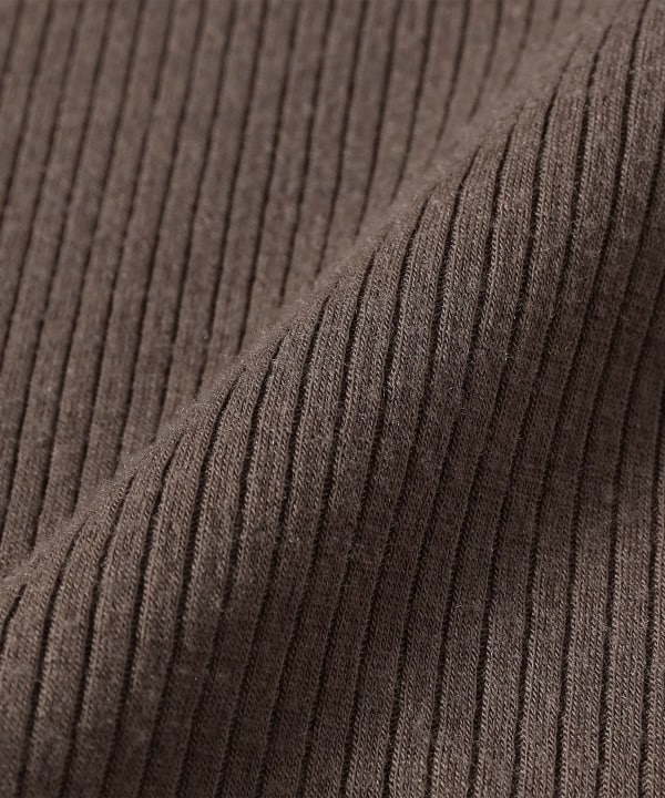 Ribbed Henley Pullover