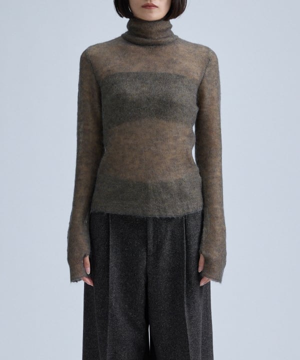 Mohair Reversible Knit Model：H170 B76 W59 H86　Size：38(M)