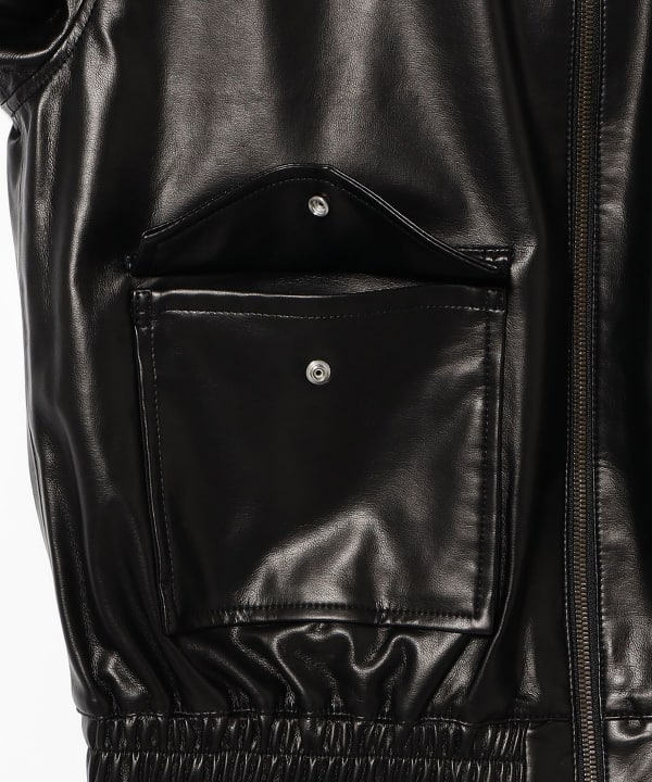 Fake Leather Blouson
