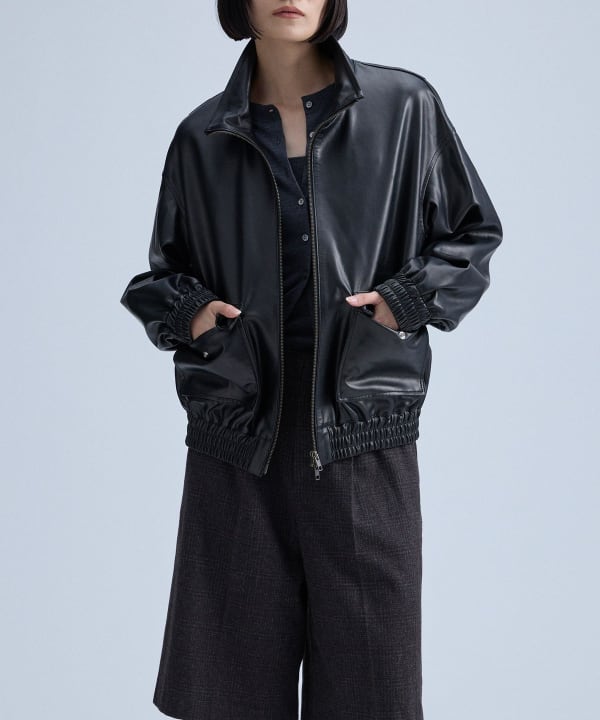 Fake Leather Blouson