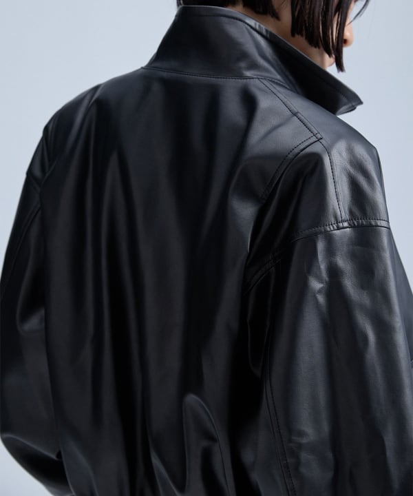 Fake Leather Blouson