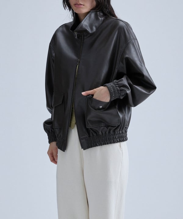 Fake Leather Blouson