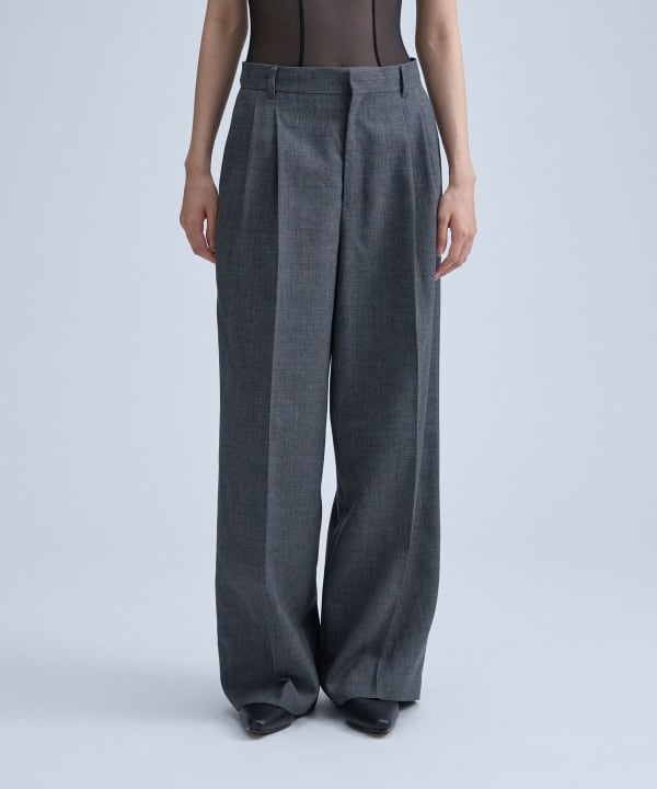 Wool 2Tuck Trousers Model：H170 B76 W59 H86　Size：38