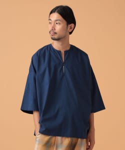 BEAMS LIGHTS / インドコットン ポプリン プルオーバーシャツ