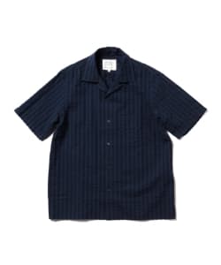 ▲BEAMS LIGHTS / サッカーオープンカラー半袖シャツ