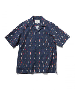 ▲BEAMS LIGHTS / DEVEAUXオープンカラー半袖シャツ