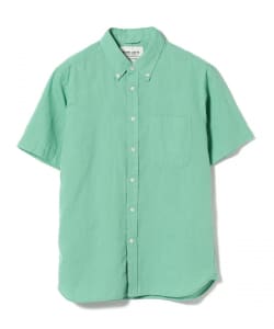 ▲BEAMS LIGHTS / COOLMAX(R) リネンコットン ボタンダウン 半袖シャツ