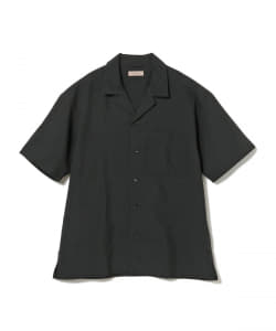 ▲BEAMS LIGHTS / シャンブレー ポプリン オープンカラー ショートスリーブシャツ