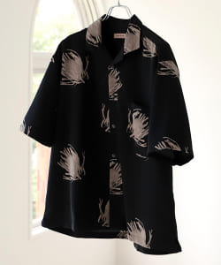 BEAMS LIGHTS / フラワー プリント オープンカラーシャツ