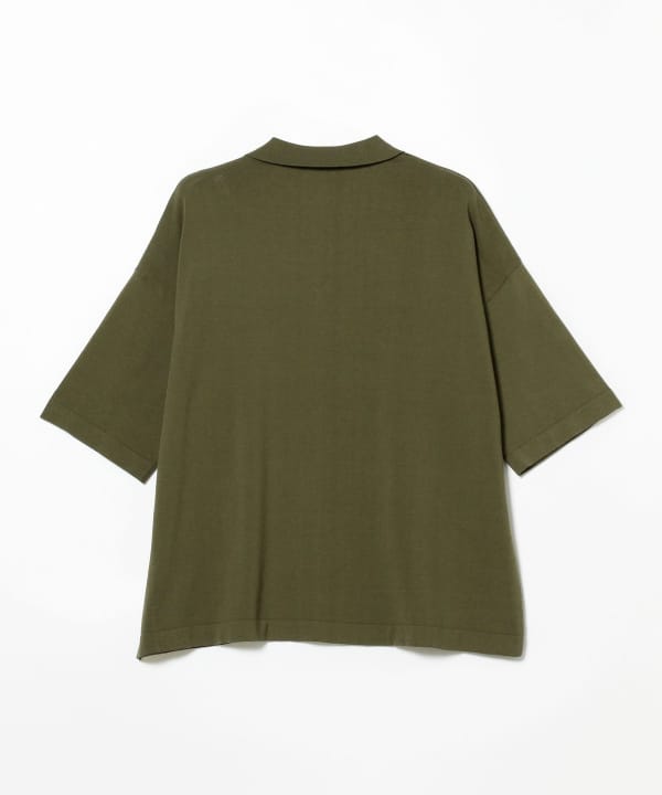 無藤氏愛用!! BEAMS ブリッラ ニットポロシャツ 48 ジャケット スーツ BEAMS F（ビームスF）JOHN SMEDLEY / FOLKE コットン フロント