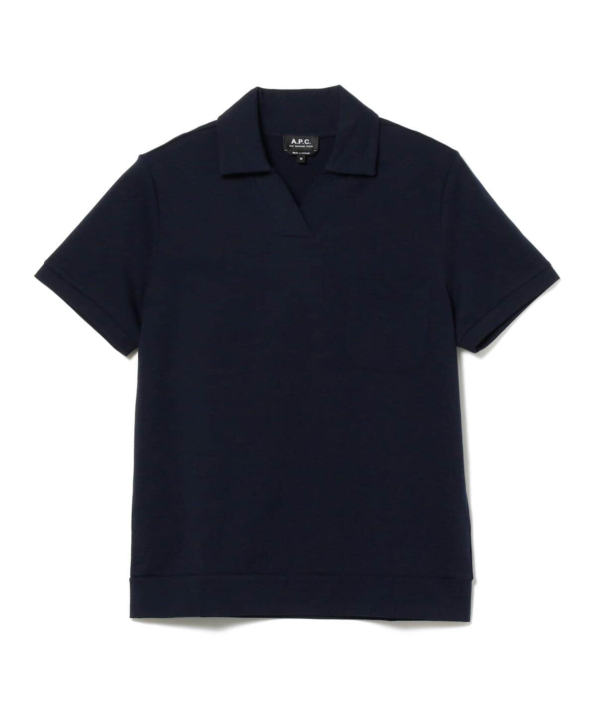 試着なし L APC X LACOSTE POLO SHIRT NAVY camping.com