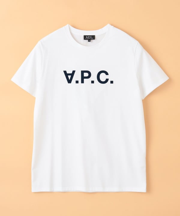 新品 APC アーペーセー 定番 ロゴ Item Tシャツ M 白 メンズ