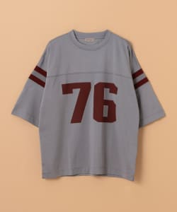 ▲BEAMS LIGHTS / コットンレーヨン フットボールTシャツ