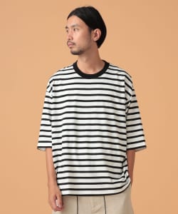 BEAMS LIGHTS / スプレンダーツイスト ボーダーTシャツ