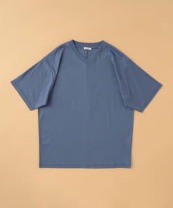 BEAMS LIGHTS / コットン スムース Vネック ジャケット Tシャツ