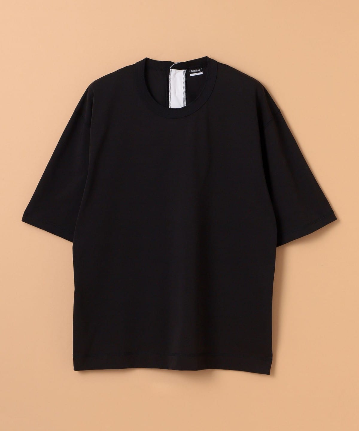 【別注】HEALTH KNIT Black Label / バック ヘンリーネック Tシャツ Tシャツ・カットソー MEN BLACK S 【別注】HEALTH KNIT Black Label / バック ヘンリーネック Tシャツ Tシャツ・カットソー MEN BLACK S
