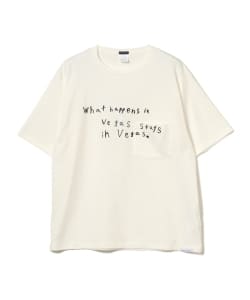 ▲Manual Alphabet×BEAMS LIGHTS / 別注 メッセージプリントTシャツ