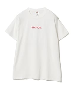 ▲Fruit of the Loom / ロゴプリント クルーネックTシャツ