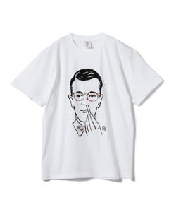 ▲Mr.POPPY × BEAMS LIGHTS / 別注 リバティアレンジ プリントTシャツ