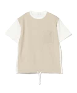 ▲BEAMS LIGHTS / リネン調 パネルTシャツ