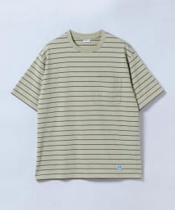 ▲ORCIVAL / ハイカウント ジャージー ボーダー クルー Tシャツ