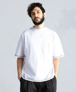 ▲BEAMS LIGHTS / カラースキーム リバースロック Tシャツ