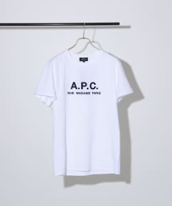 A.P.C. / RUE MADAME ロゴプリント クルーネック Tシャツ
