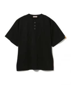 BEAMS LIGHTS / スラブ天竺　ヘンリーネックTシャツ
