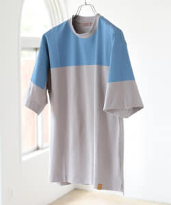 ▲BEAMS LIGHTS / パネルプリント ポケットTシャツ