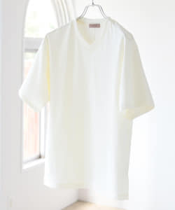 ▲BEAMS LIGHTS / コットン スムース Vネック Tシャツ