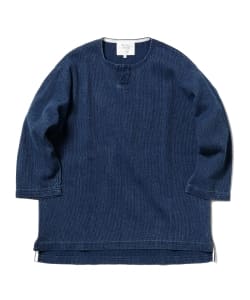 ▲BEAMS LIGHTS / インディゴサシコヘンリーネック