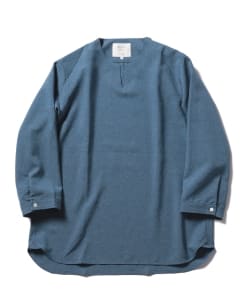 ▲BEAMS LIGHTS / リネン調 7分袖スキッパーシャツ
