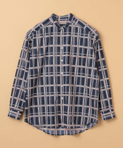 ▲BEAMS LIGHTS / 『essential』 リバティ バンドカラー 長袖シャツ