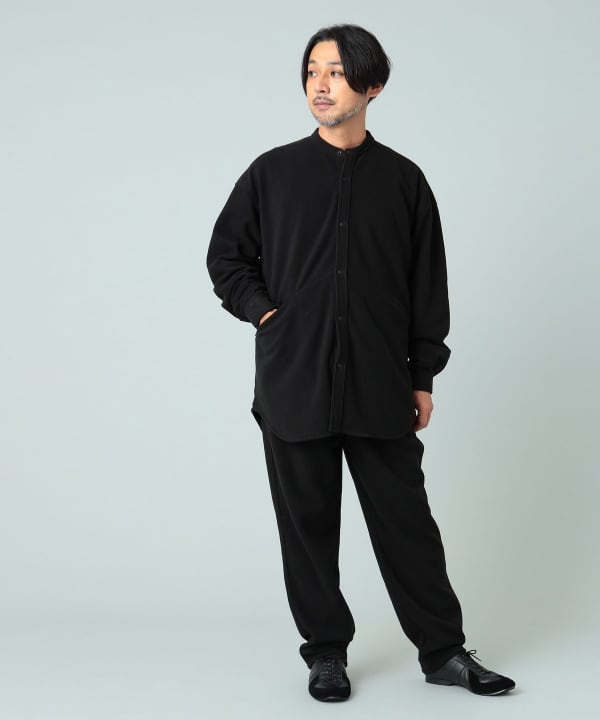 BEAMS LIGHTS / 『1440』 POLARTEC(R) アクティブ バンドカラーシャツ-