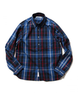 ▲BEAMS LIGHTS / ラインチェックボタンダウンシャツ