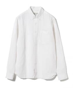 ▲BEAMS LIGHTS / COOLMAX(R) リネンコットン ボタンダウンシャツ