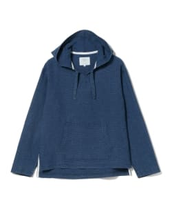 ▲BEAMS LIGHTS / インディゴ ワッフル メキシカンパーカー