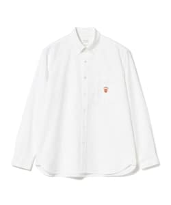 ▲BEAMS LIGHTS / ワンポイント 刺繍 ボタンダウンシャツ