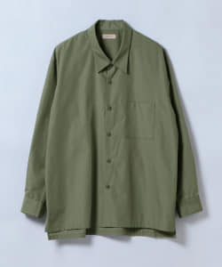 ▲BEAMS LIGHTS / ドロップネック シルキーコットン シャツ