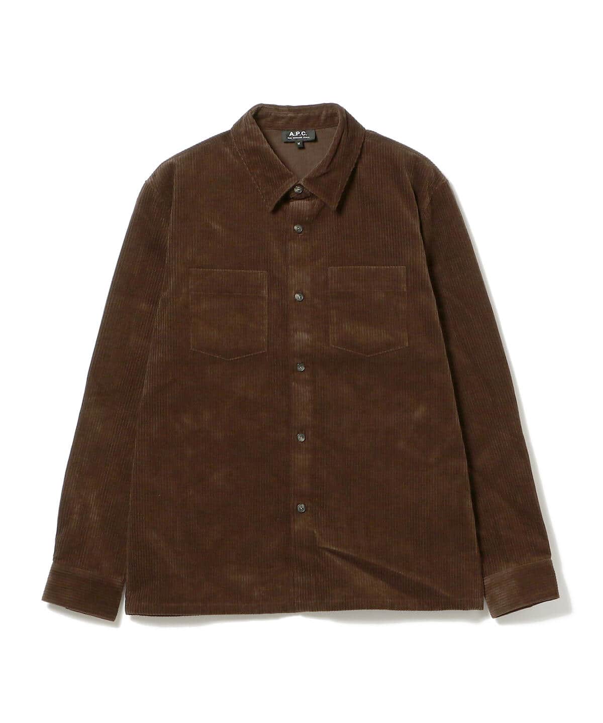 A.P.C. 】 コーデュロイシャツ | monsterdog.com.br