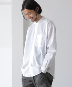 ▲BEAMS LIGHTS / トーマスメイソン アウトロック バンドカラーシャツ