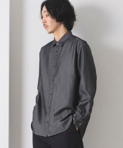 ▲BEAMS LIGHTS / ドレープデニム クロスヨーク シャツ