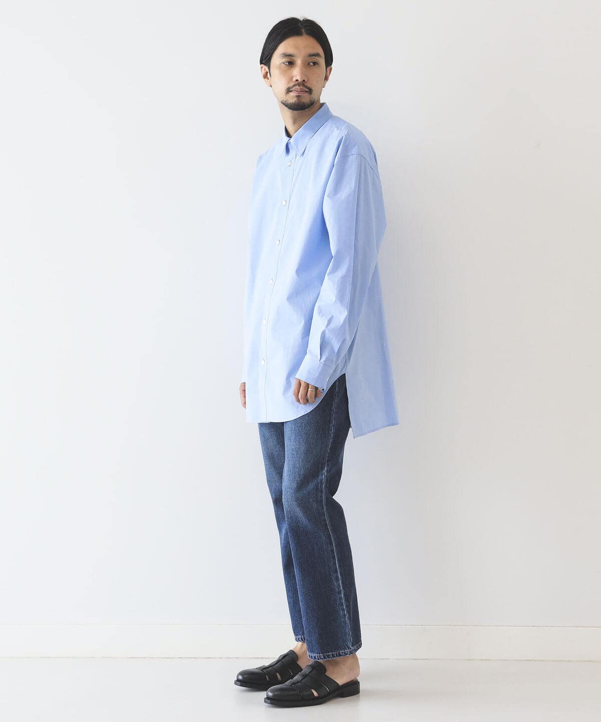 S_04【新品】定価23,100円 ETS.MATERIAUX ロングシャツ 3