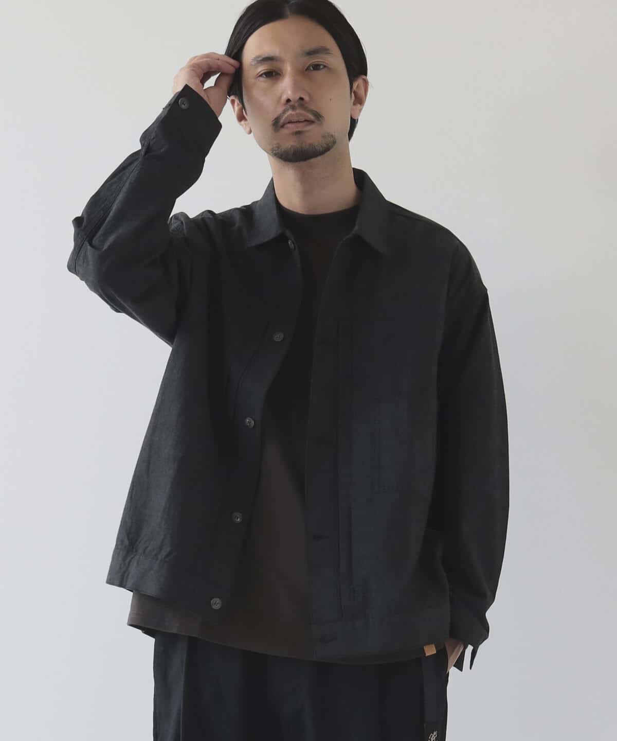 BEAMS LIGHTS シャンブレーデニムジャケット-