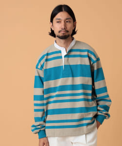 BARBARIAN × BEAMS LIGHTS / 別注 へビーウエイト ヘンリーネック ラガーシャツ